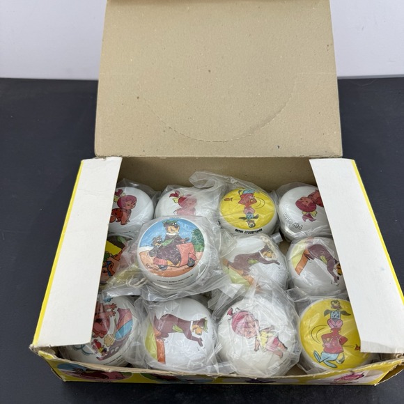Vintage 1976 Hanna Barbera Metal Yoyo Set of 13 /Original Box/Sealed Pkg - Picture 2 of 9